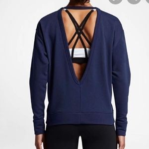 Nike Dri Fit Open Back Sweater